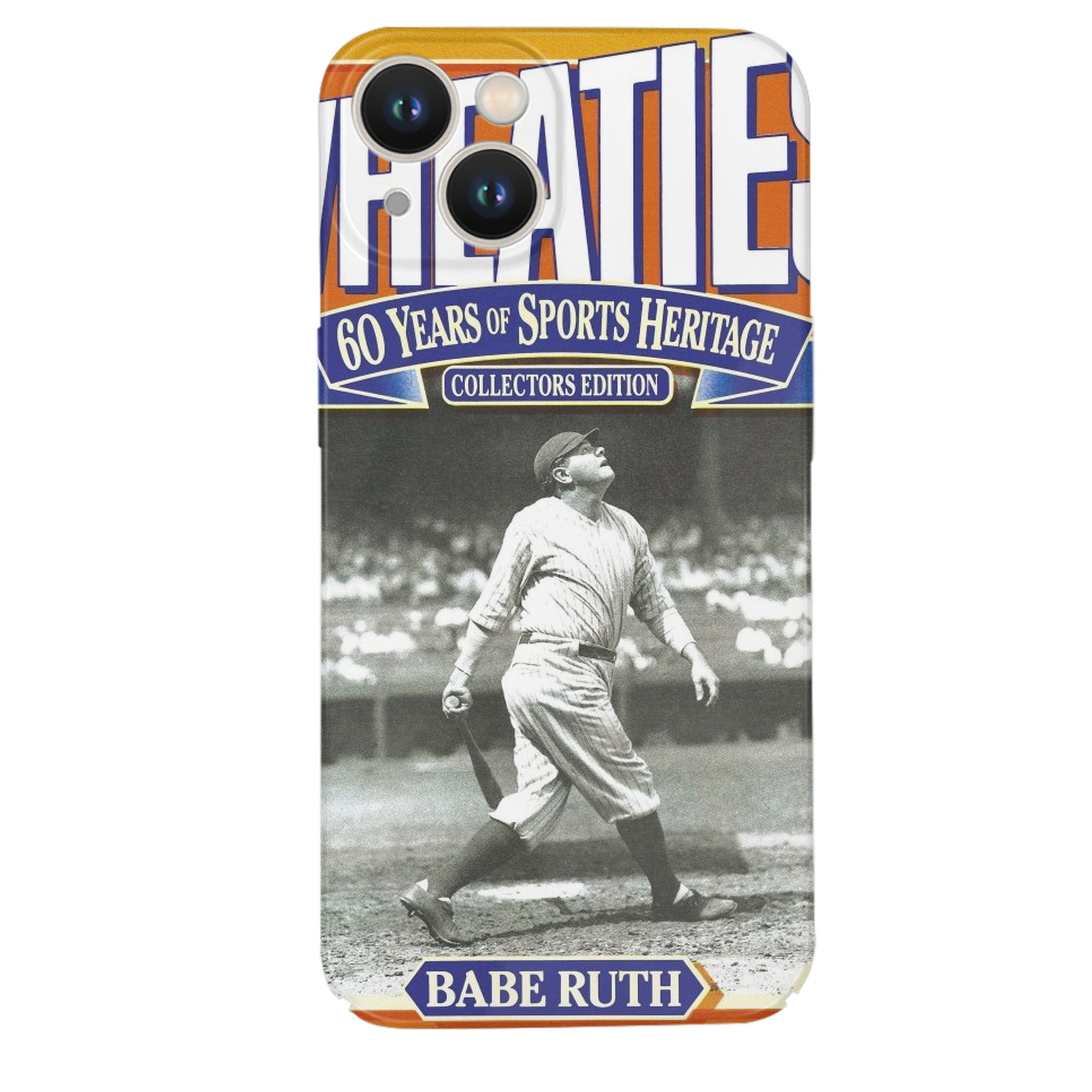 Babe Ruth 41 IPhone 14 Series Full-Cover Hard Case – Shockproof With Raised Camera Protection – Precise Cutouts, Wireless Charging Compatible – Durable, Anti-Yellowing, Easy To Clean